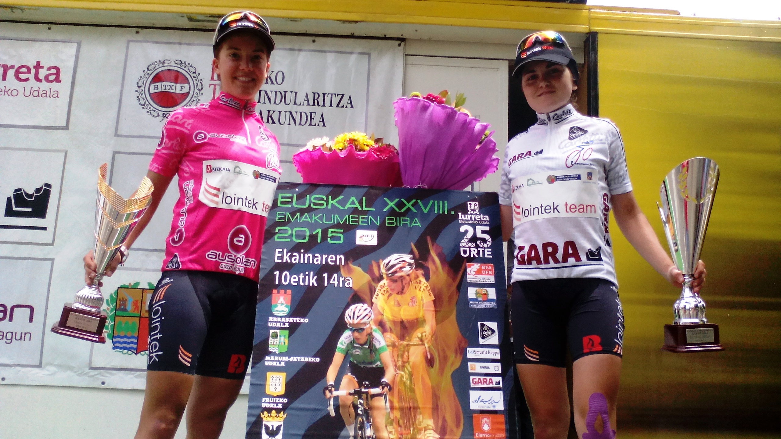 El Pelotón Eider Merino y Cristina Martínez, dos podios para Lointek en la Bira