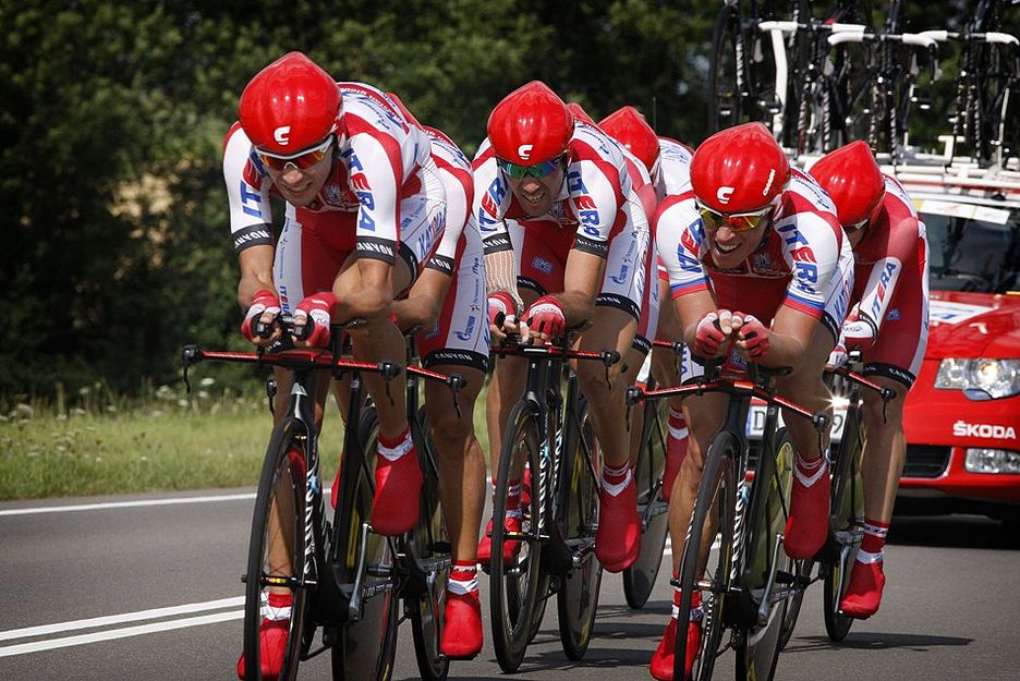 El Pelotón Katusha se lleva la crono por equipos inaugural en Austria