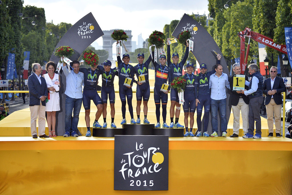 El Pelotón Eusebio Unzué muy orgulloso tras el Tour del Movistar Team