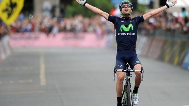 El Pelotón Giovanni Visconti (Movistar) vence en Amorebieta