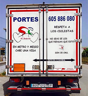 El Pelotón ¡BASTA YA! Hoy soy Rosario Costa Claro ejemplo de que todos, vehículos a motor y ciclistas, podemos convivir juntos (Fuente: emol.com)