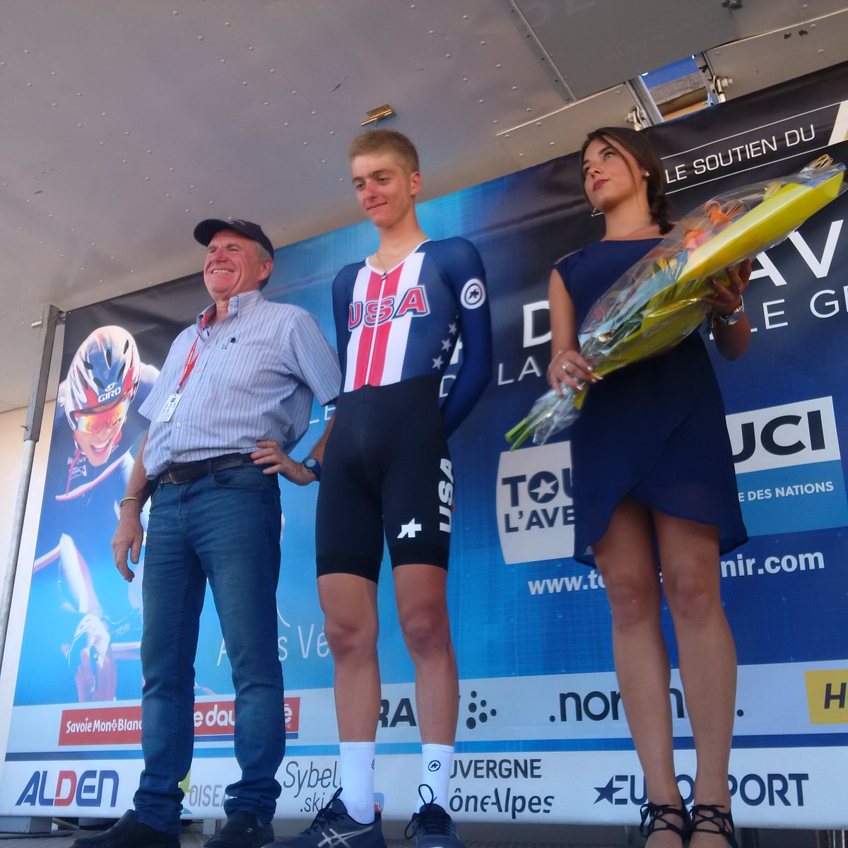 El Pelotón Adrien Costa encabeza el dominio americano en la crono del Porvenir