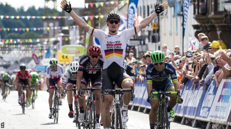 El Pelotón Greipel primer líder del Tour of Britain
