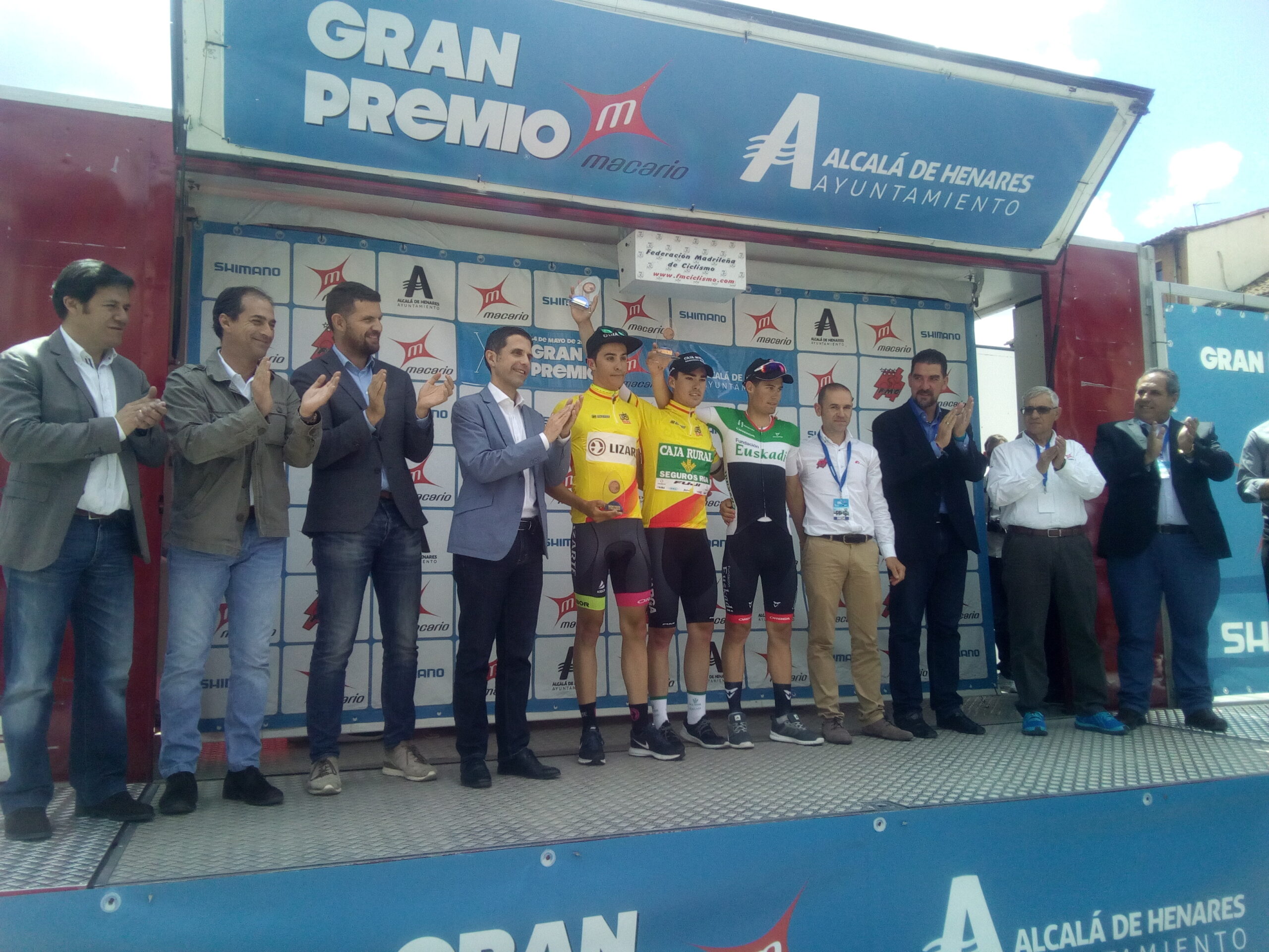 Copa España podium Macario 2017