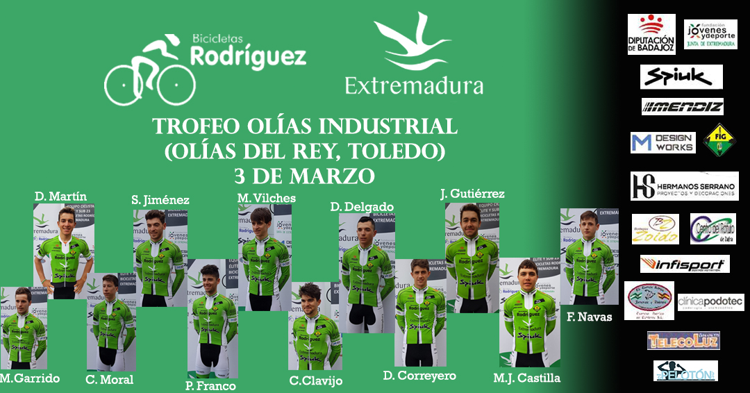 Alineación Olías Bicicletas Rodríguez Extremadura
