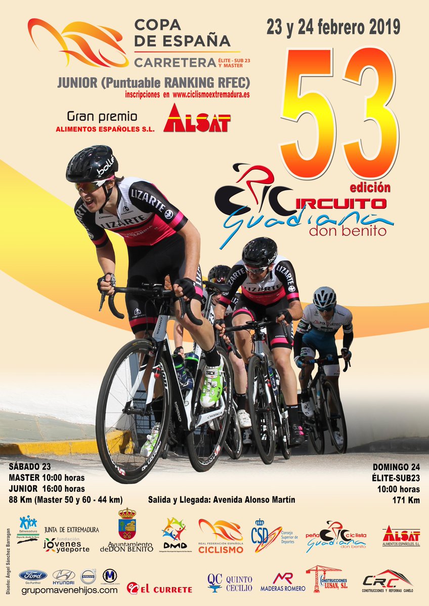 Cartel Circuito Guadiana 2019