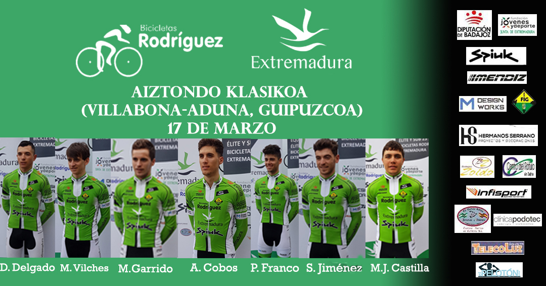 El Pelotón Doble frente y confianza para el Bicicletas Rodríguez-Extremadura