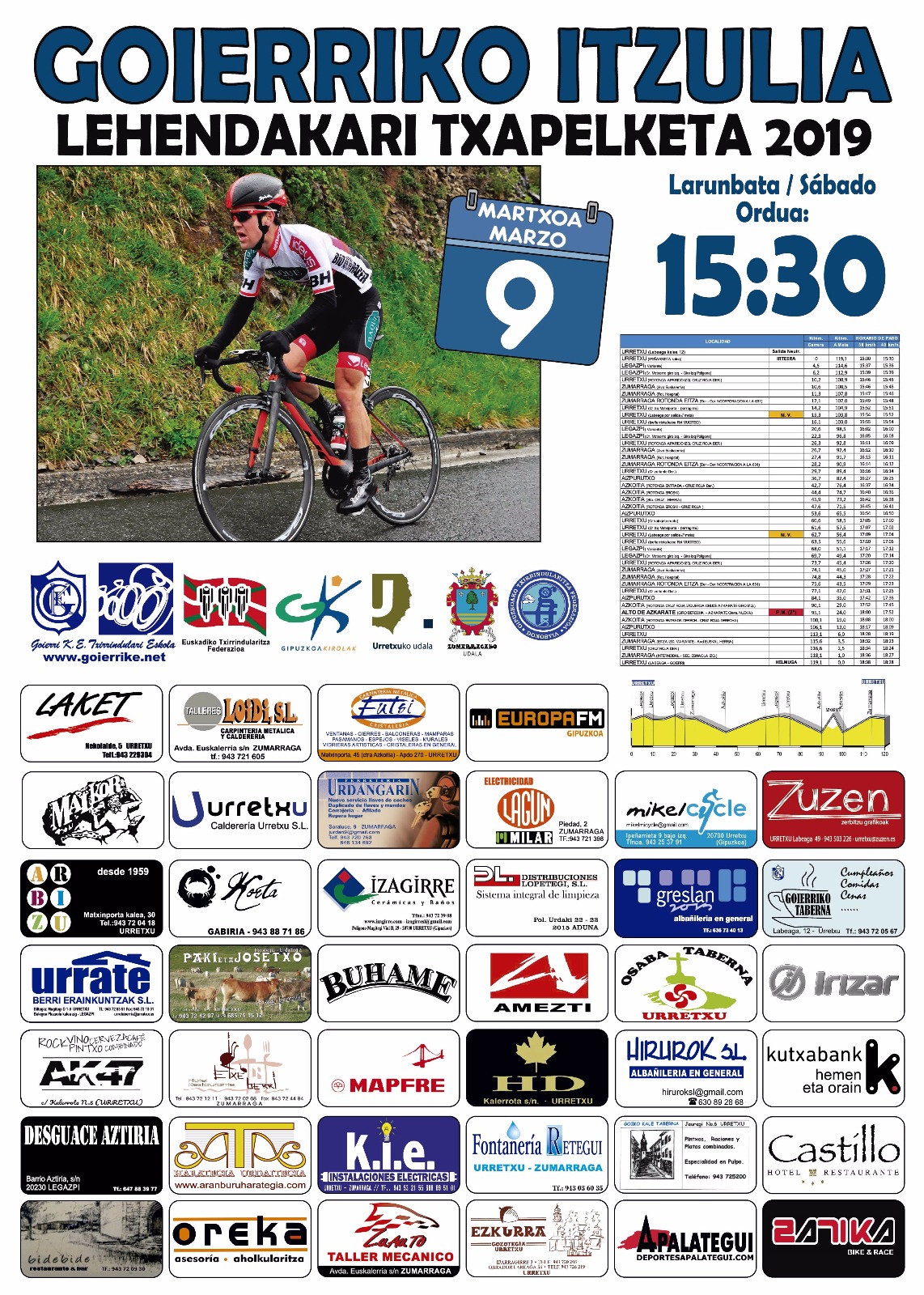 Goierriko Itzulia cartel 2019