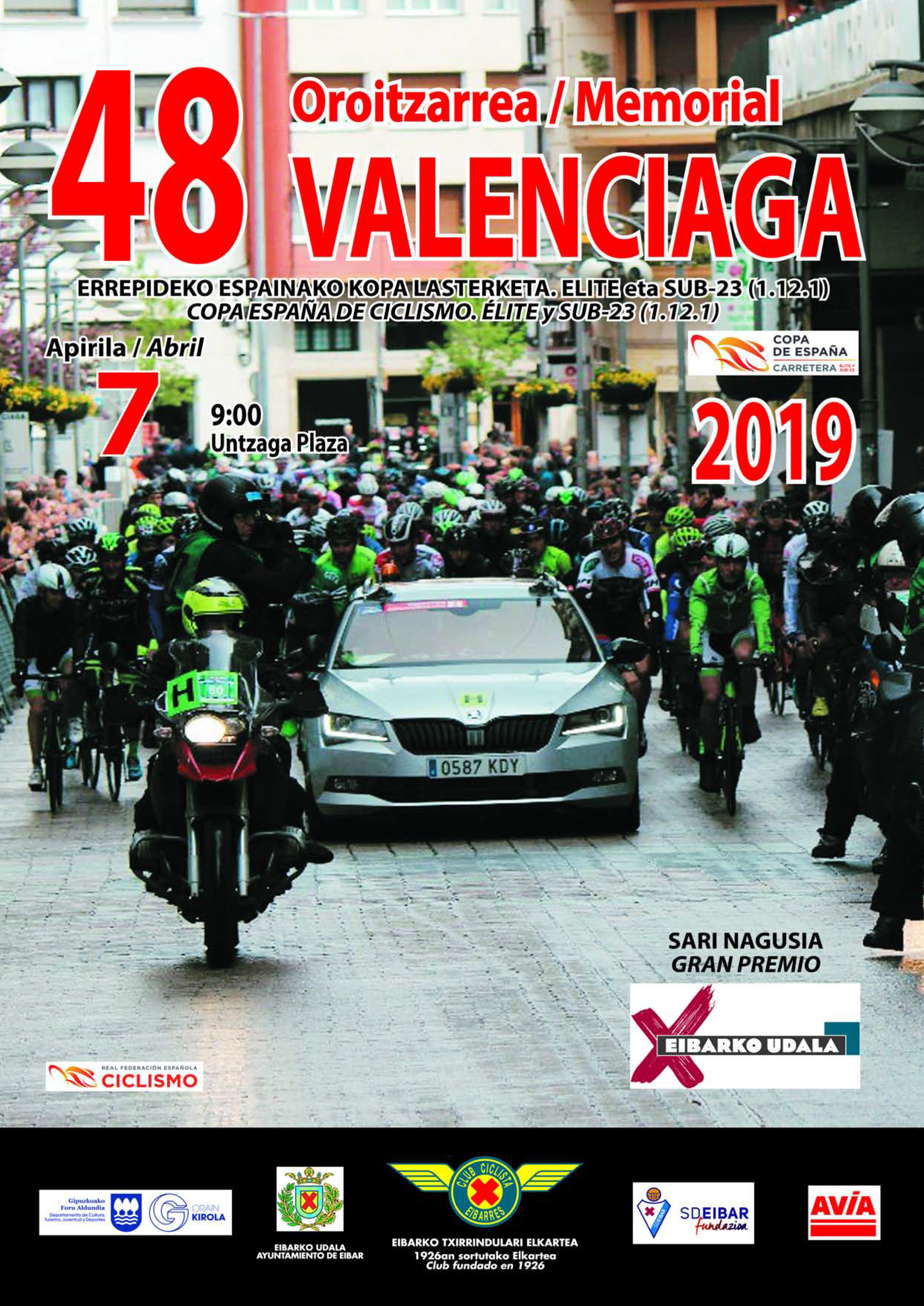 Cartel Memorial Valenciaga 2019
