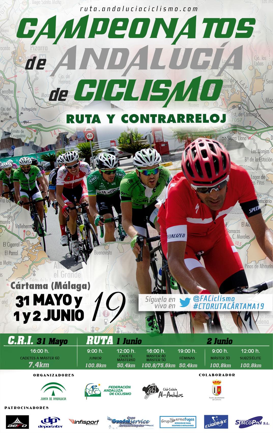 Campeonato de Andalucía ciclismo Cártama 2019