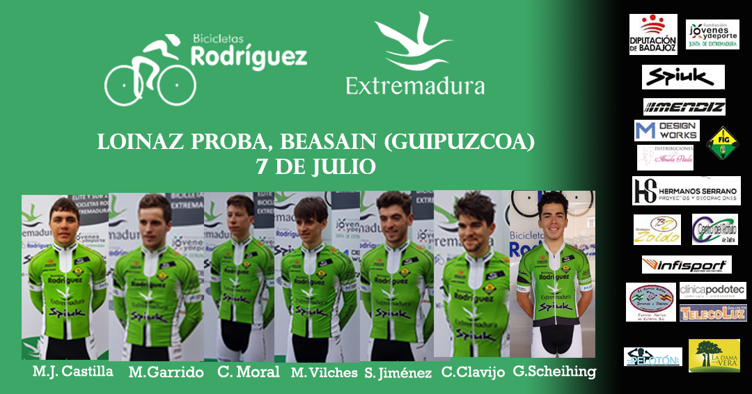 Alineación Bicicletas Rodríguez Extremadura Beasain Loinaz Proba