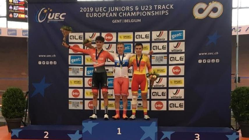 europeo de pista raul garcia pierna