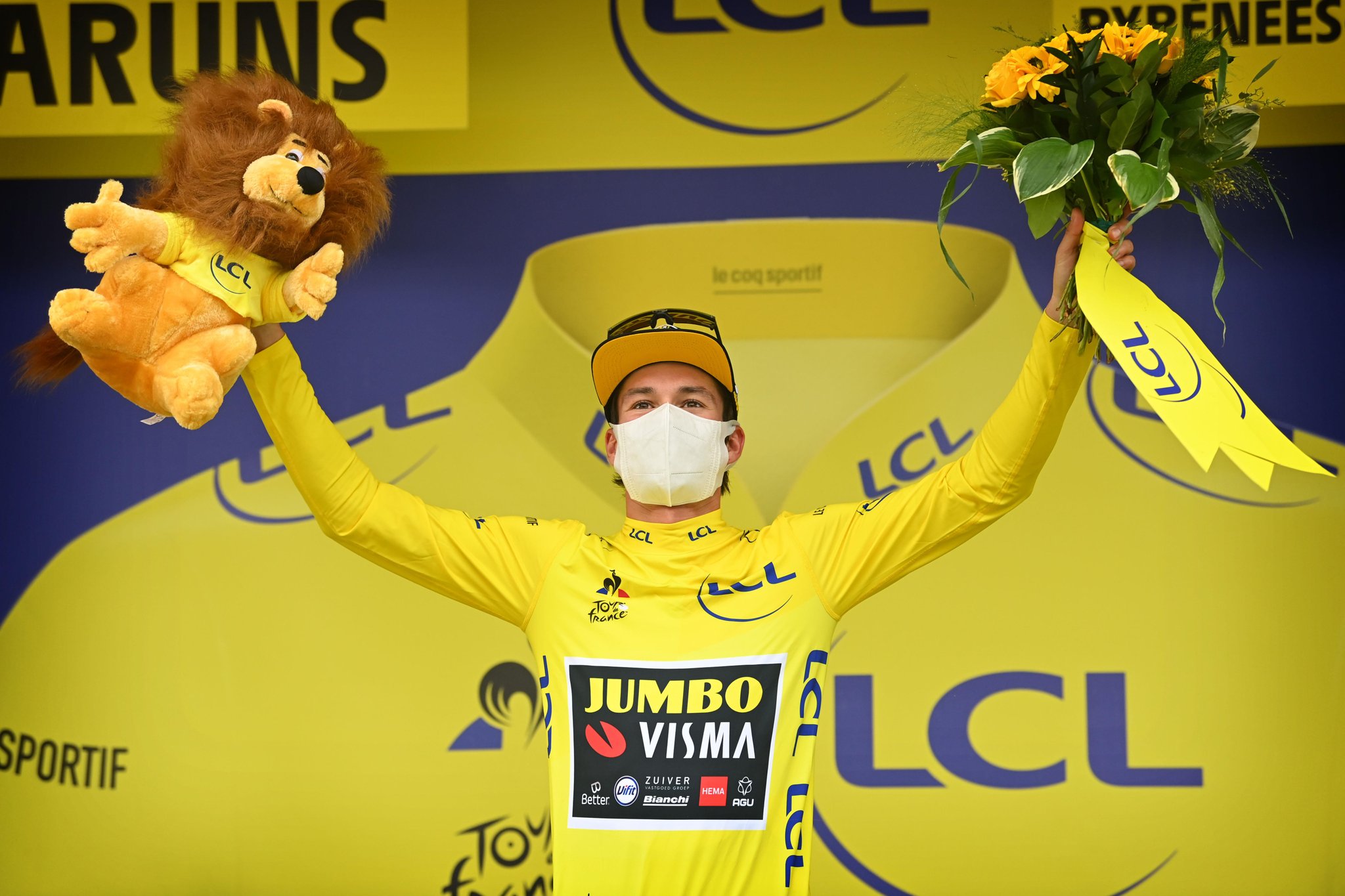 El Pelotón Roglic lidera el Tour más abierto de los últimos años que mira de reojo a los Alpes y a unos tests PCR