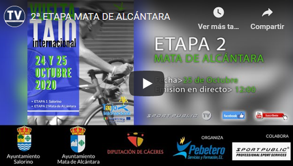 Challenge Vuelta Internacional al Tajo 2020: etapa 2, Mata de Alcántara (TV) El Pelotón Challenge Vuelta Internacional al Tajo 2020: etapa 2, Mata de Alcántara (TV)