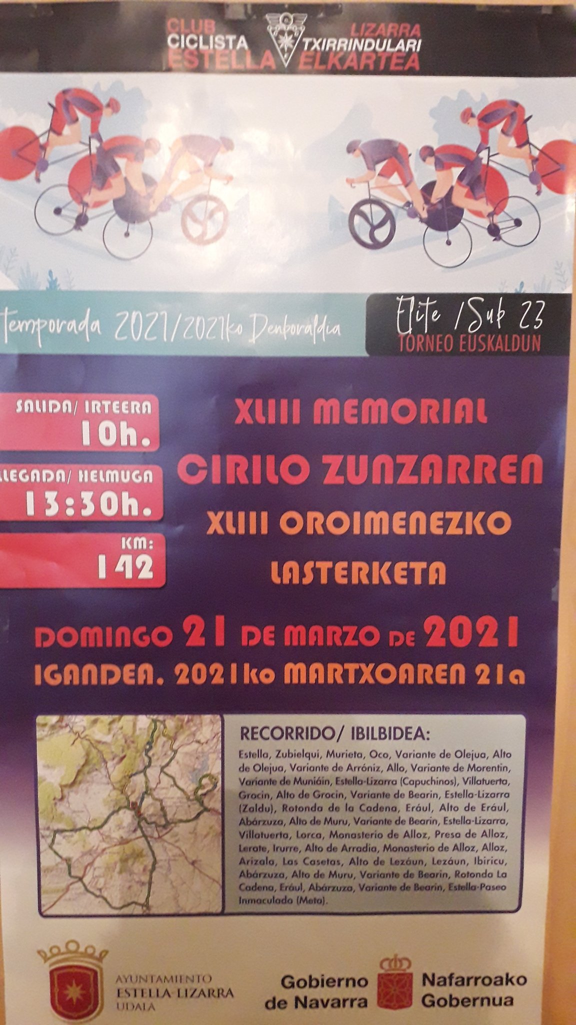 El Pelotón Previa Torneo Abiatzen | Navarra da la bienvenida al ciclismo con la dureza de Estella