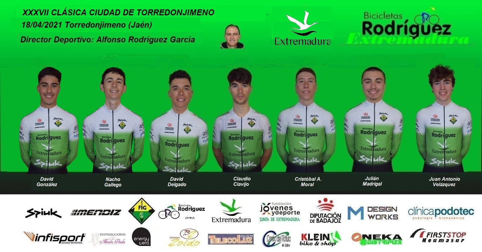 El Pelotón El Bicicletas Rodríguez-Extremadura decidido a luchar por el podium en la Clásica de Torredonjimeno