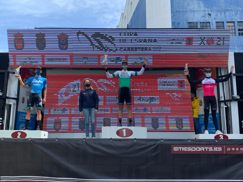 Podium de la prueba de Vigo-Copa España