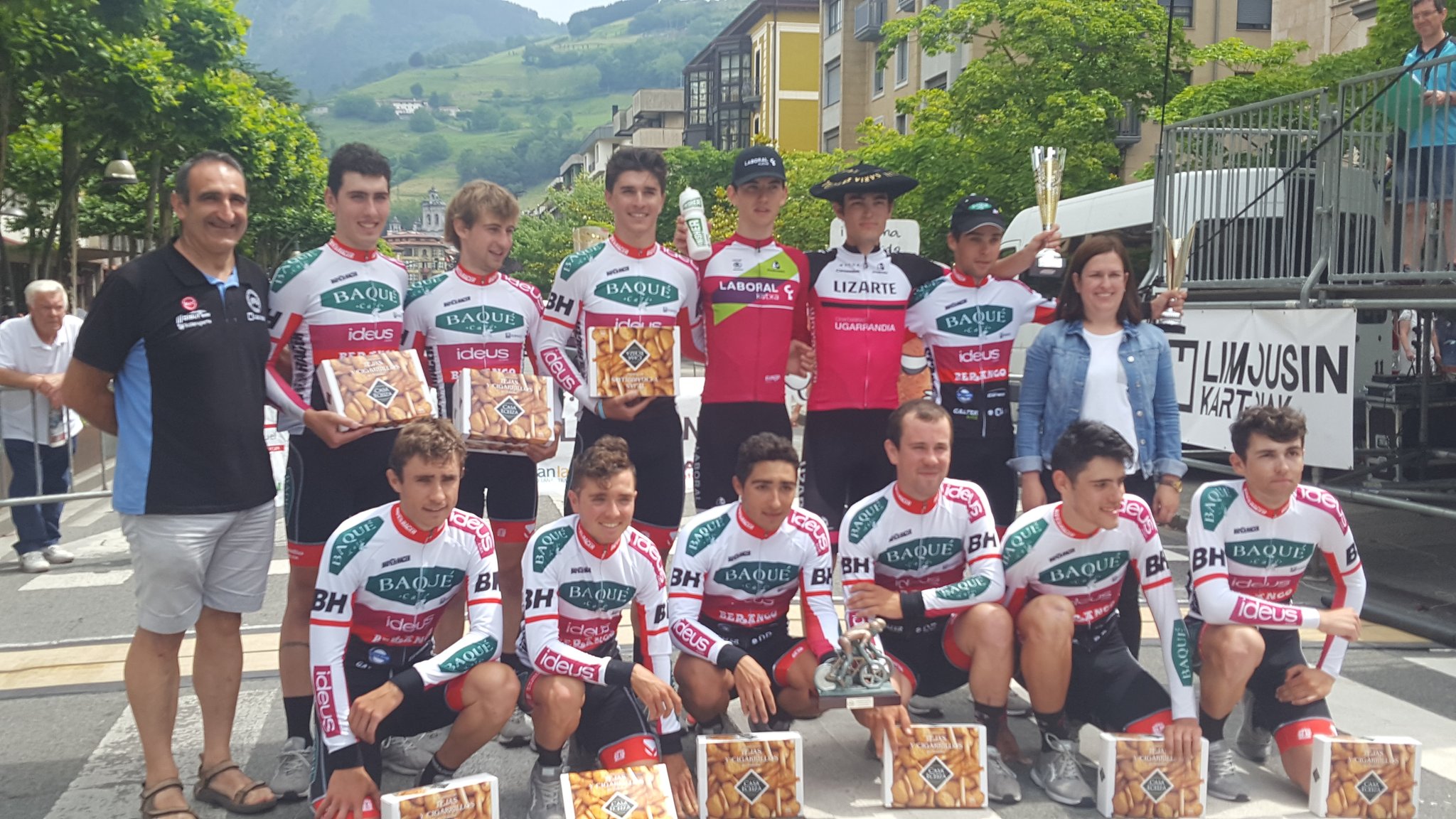 Podium del Memorial Jose Mari Anza de Tolosa de 2019