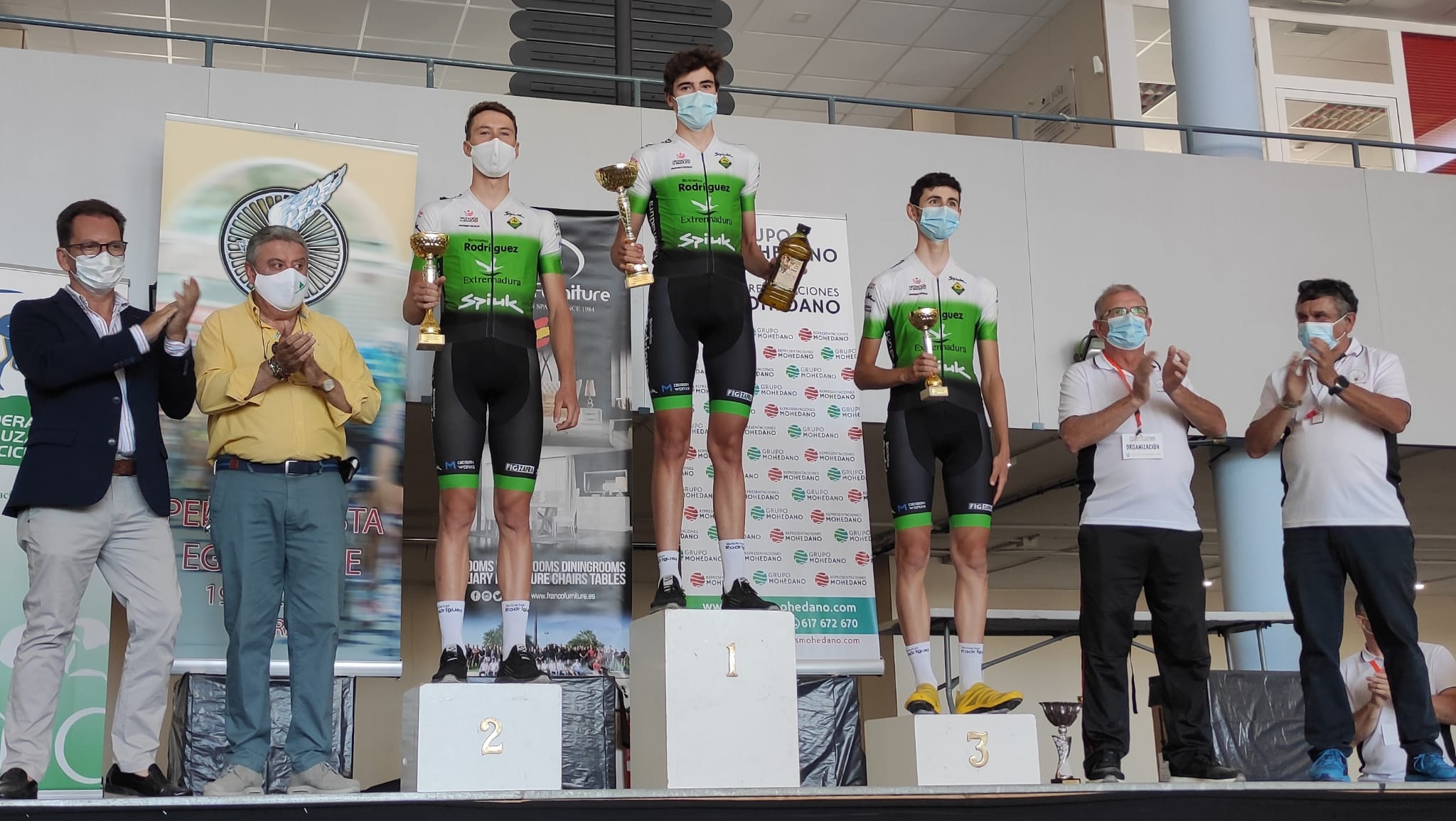 Podium Subida Santuario Virgen de la Sierra Bicicletas Rodríguez Extremadura