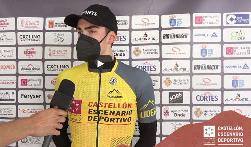 Imagen de Igor Arrieta en el resumen de la segunda etapa de la Volta a Castelló
