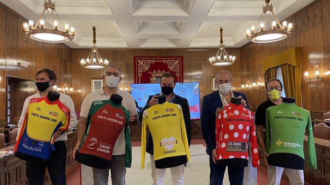 Momento de la presentación de la Vuelta a Zamora 2021 en la sede de la Diputación de Zamora