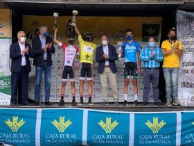 Podium final de la Vuelta a Salamanca