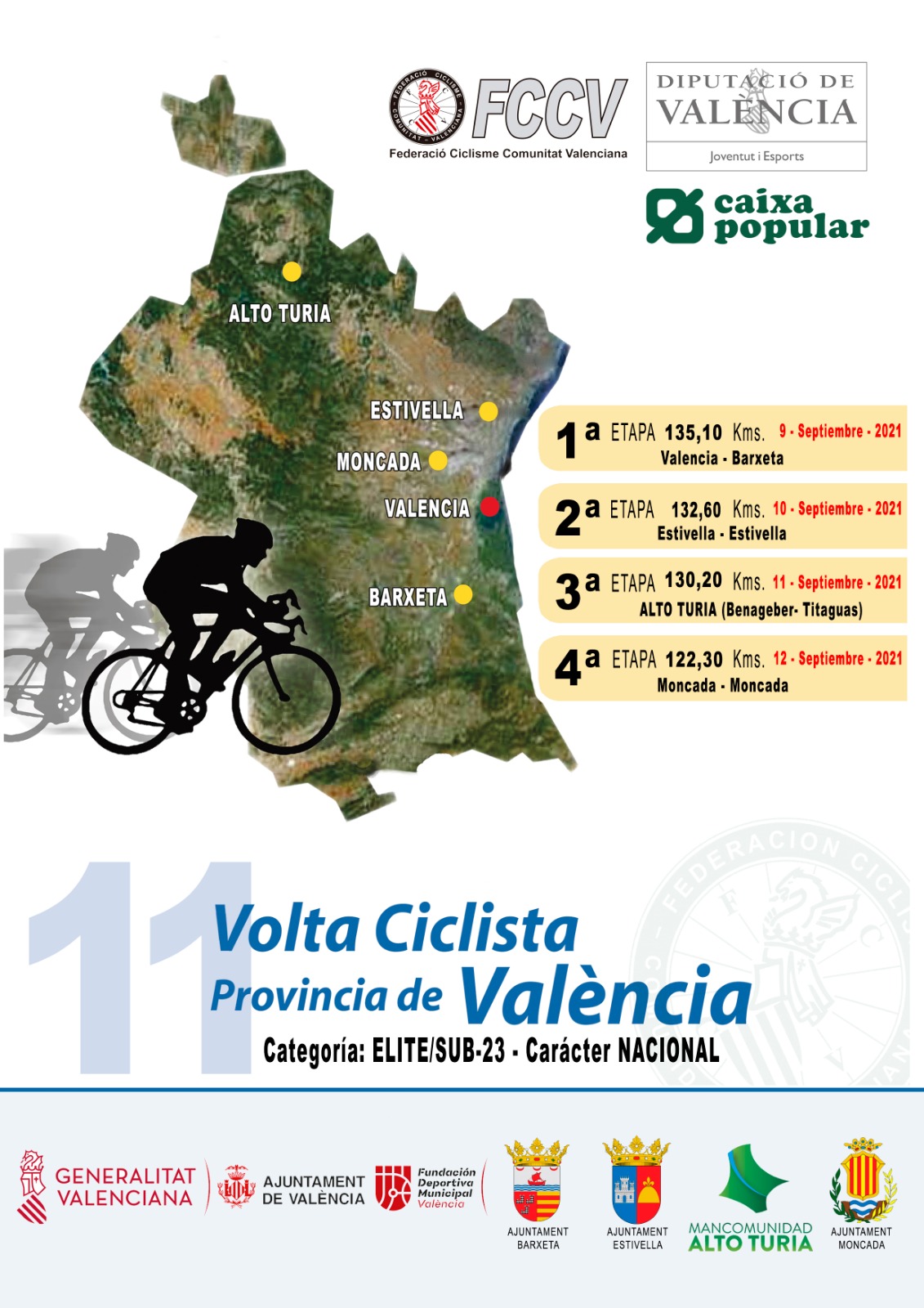 Cartel de la Volta a Valencia 2021