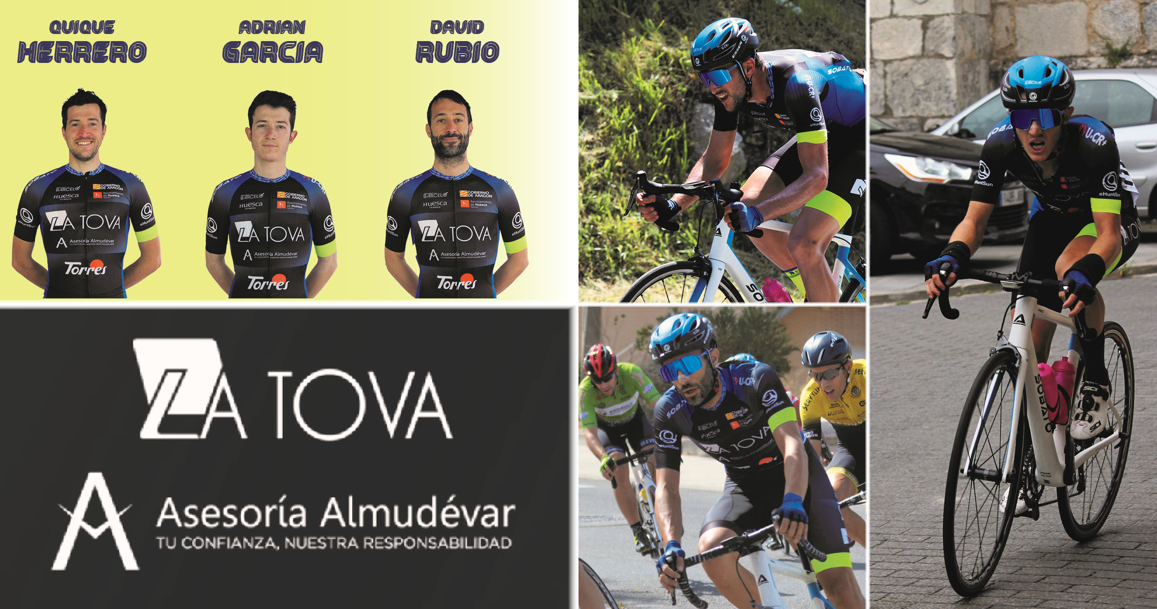 David Rubio Quique Herrero Adrián García La Tova