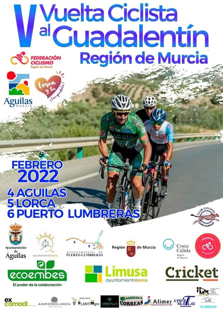 Cartel de la Vuelta Ciclista al Guadalentín-Región de Murcia 2022
