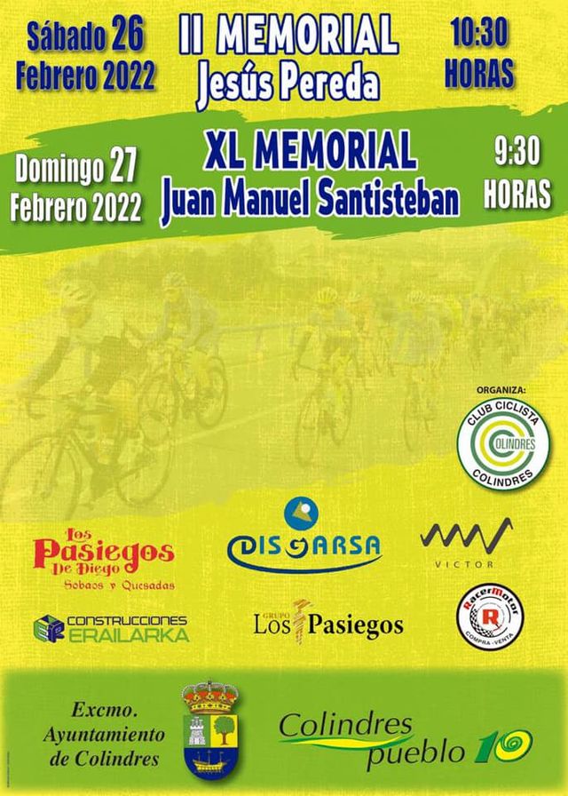Cartel de las pruebas de Colindres
