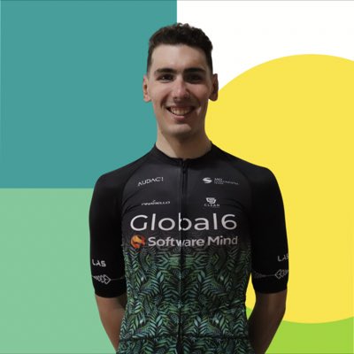 Imagen de Miguel Ángel Fernández con los colores del Global 6 Cycling (Foto: @miki_ciclismo)