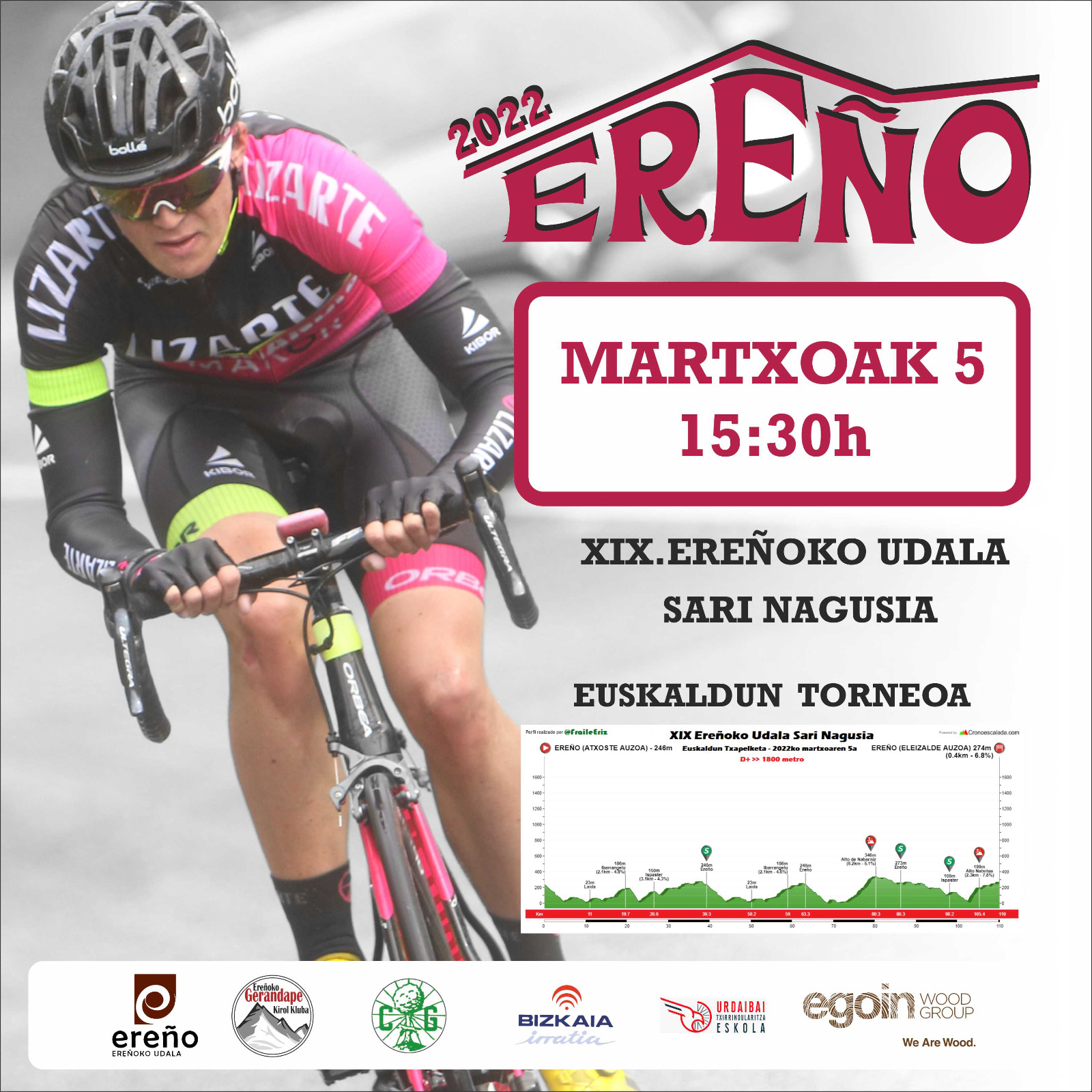 Cartel del XIX Ereñoko Udala Sari Nagusia 2022