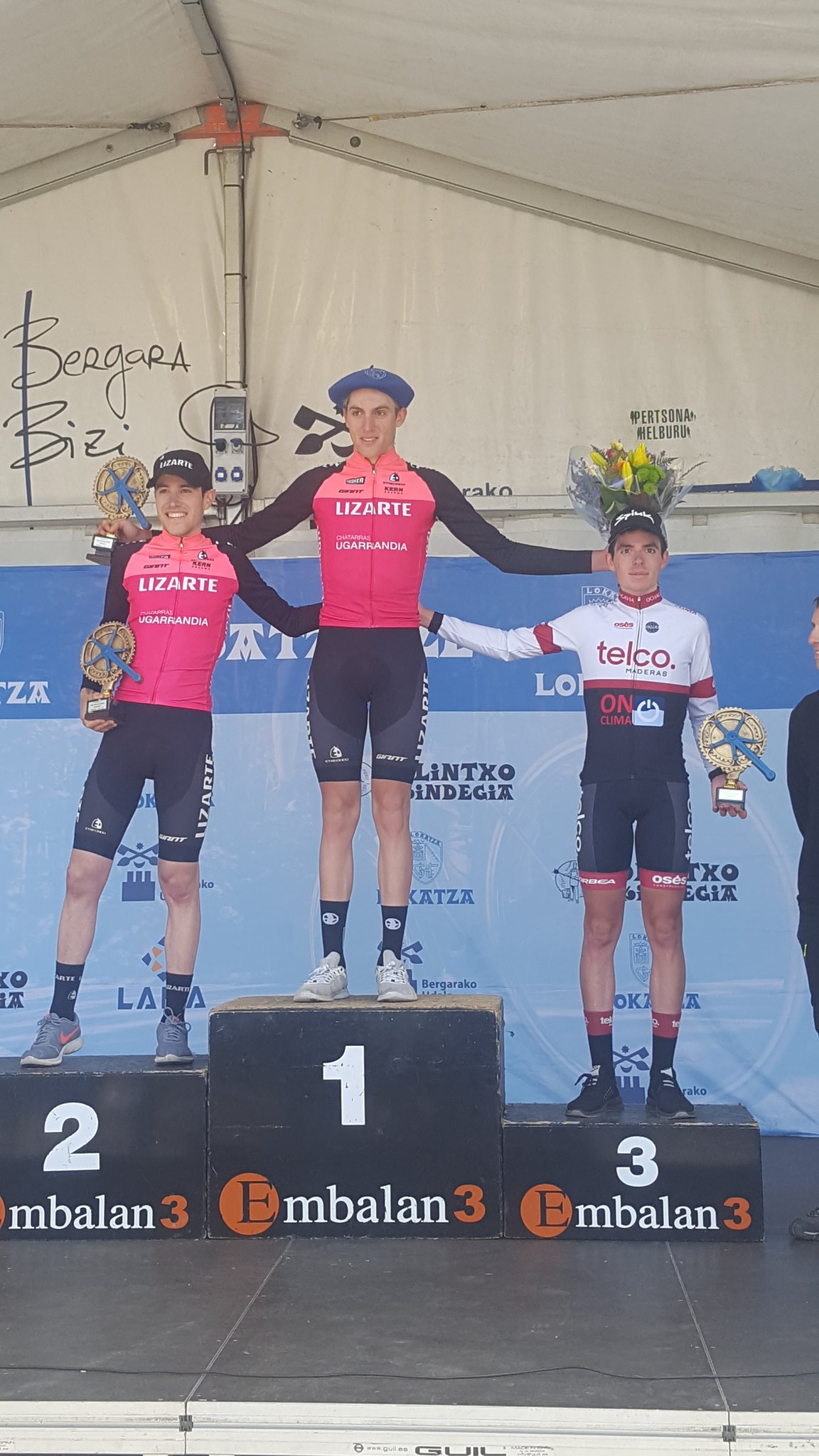 Podium Gorla Equipo Lizarte Pablo Castillo