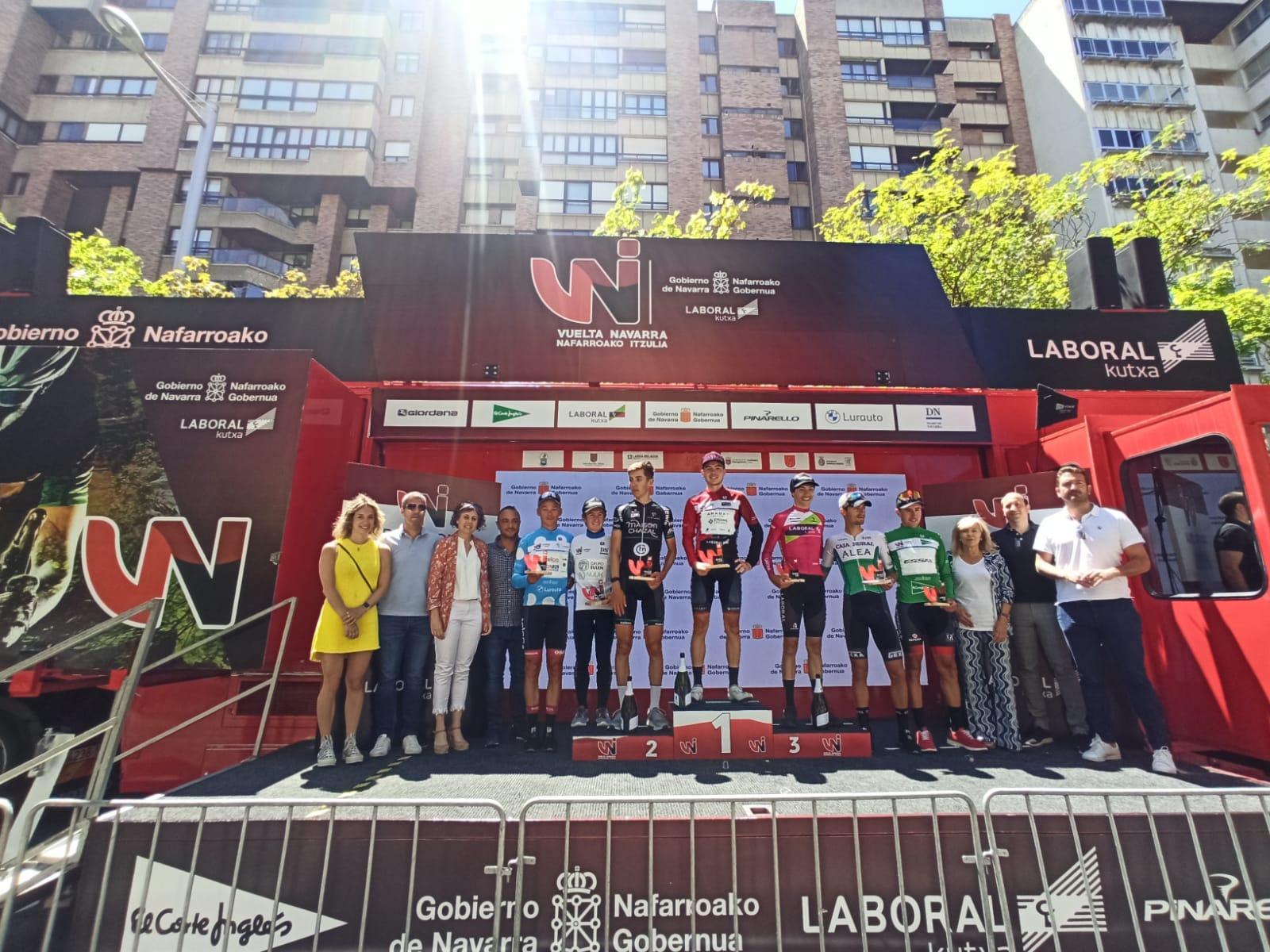 Podium final de la Vuelta a Navarra 2022