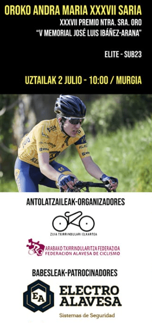 Cartel Premio Nuestra Señora de Oro 2022