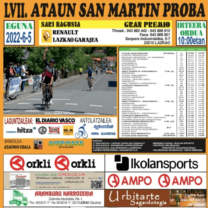 Cartel de San Martin Proba de Ataun