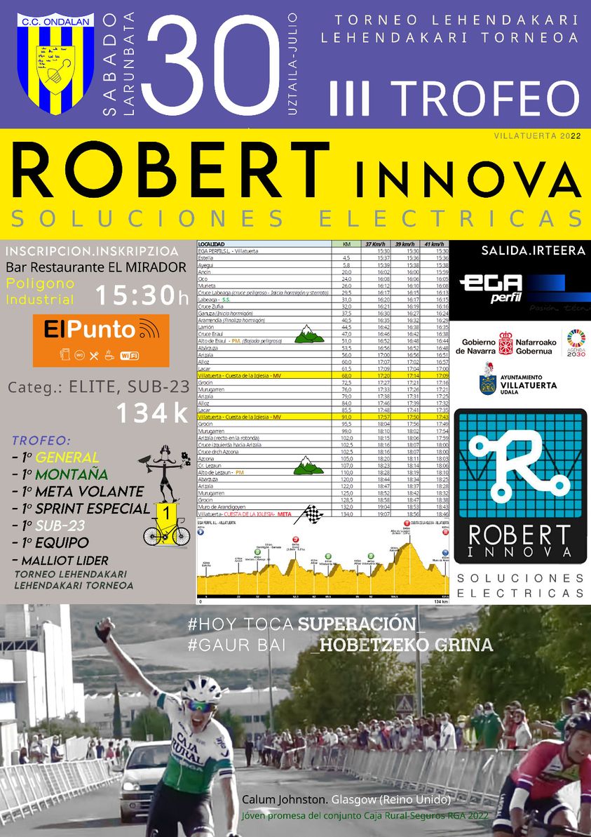 Cartel del III Robert Innova de Villatuerta