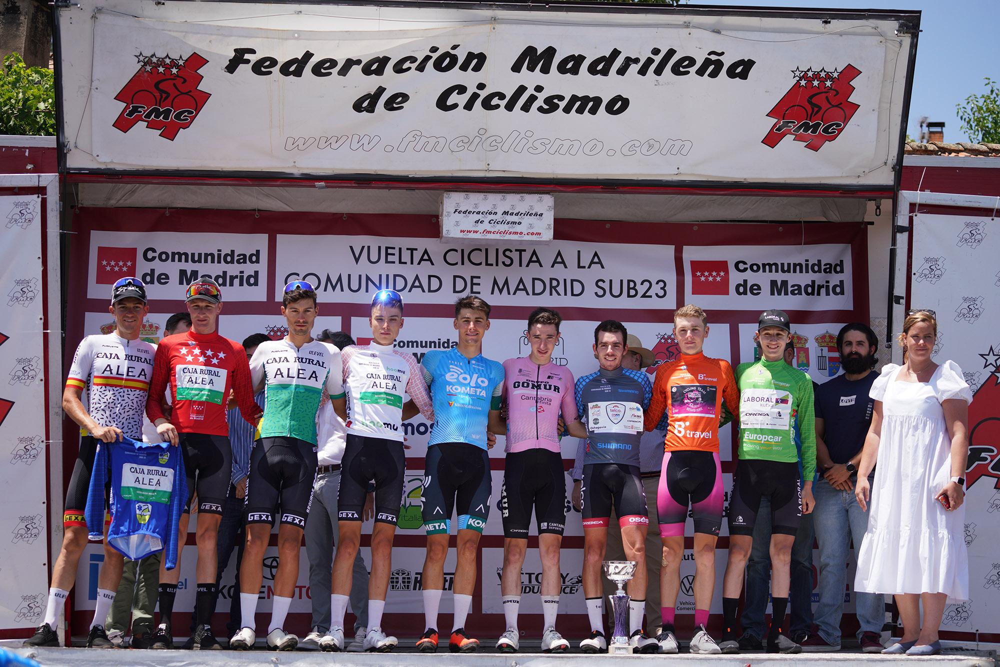 Podio final de la Vuelta a Madrid