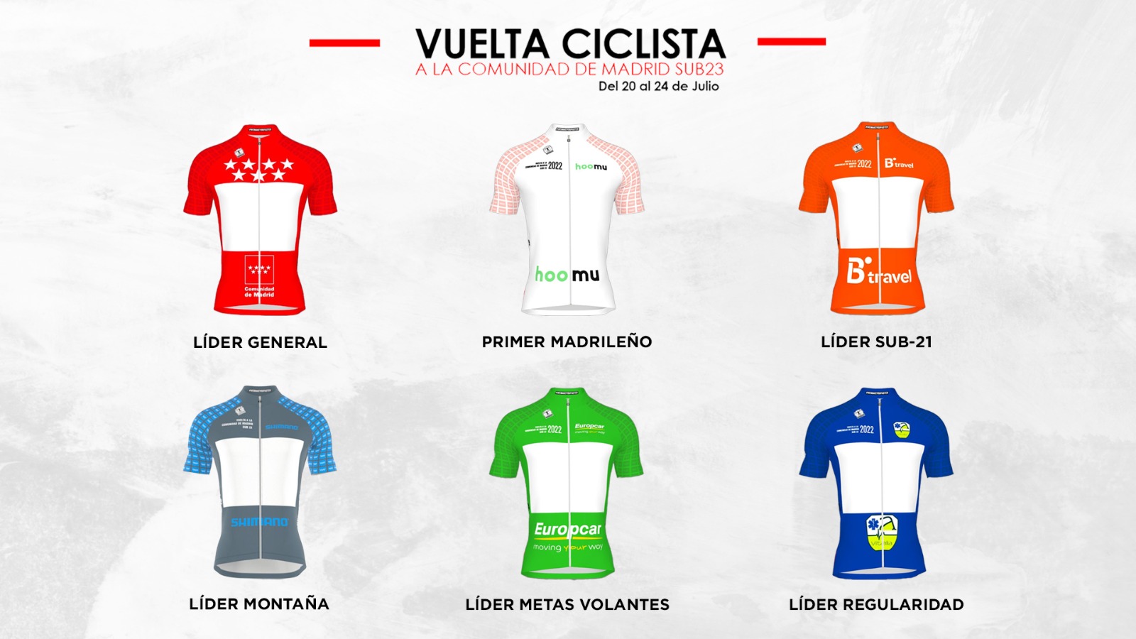Vuelta Madrid sub-23 maillots