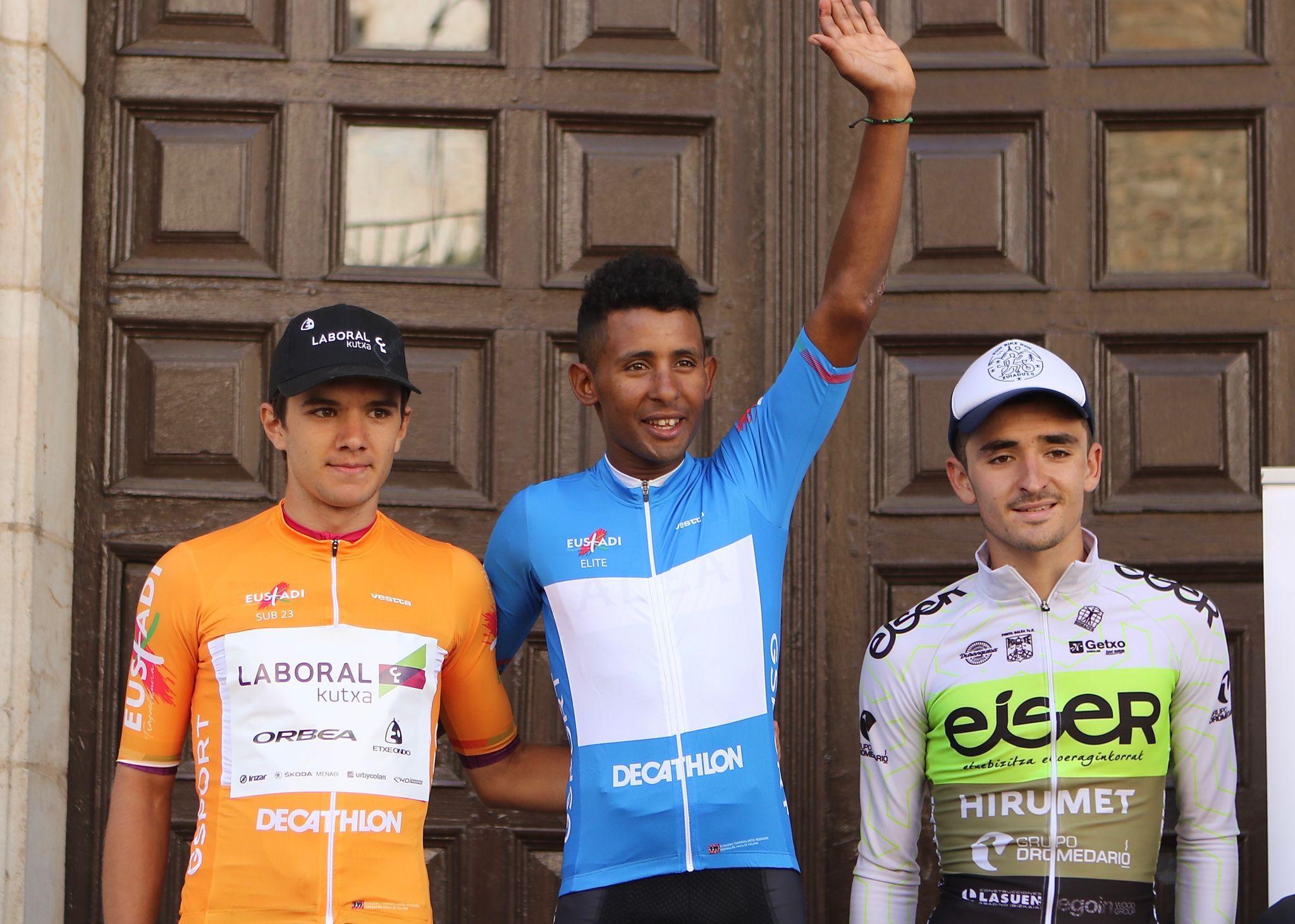 Podium final del Torneo Lehendakari 2022 com Mulu, Berasategi y Ganzabal