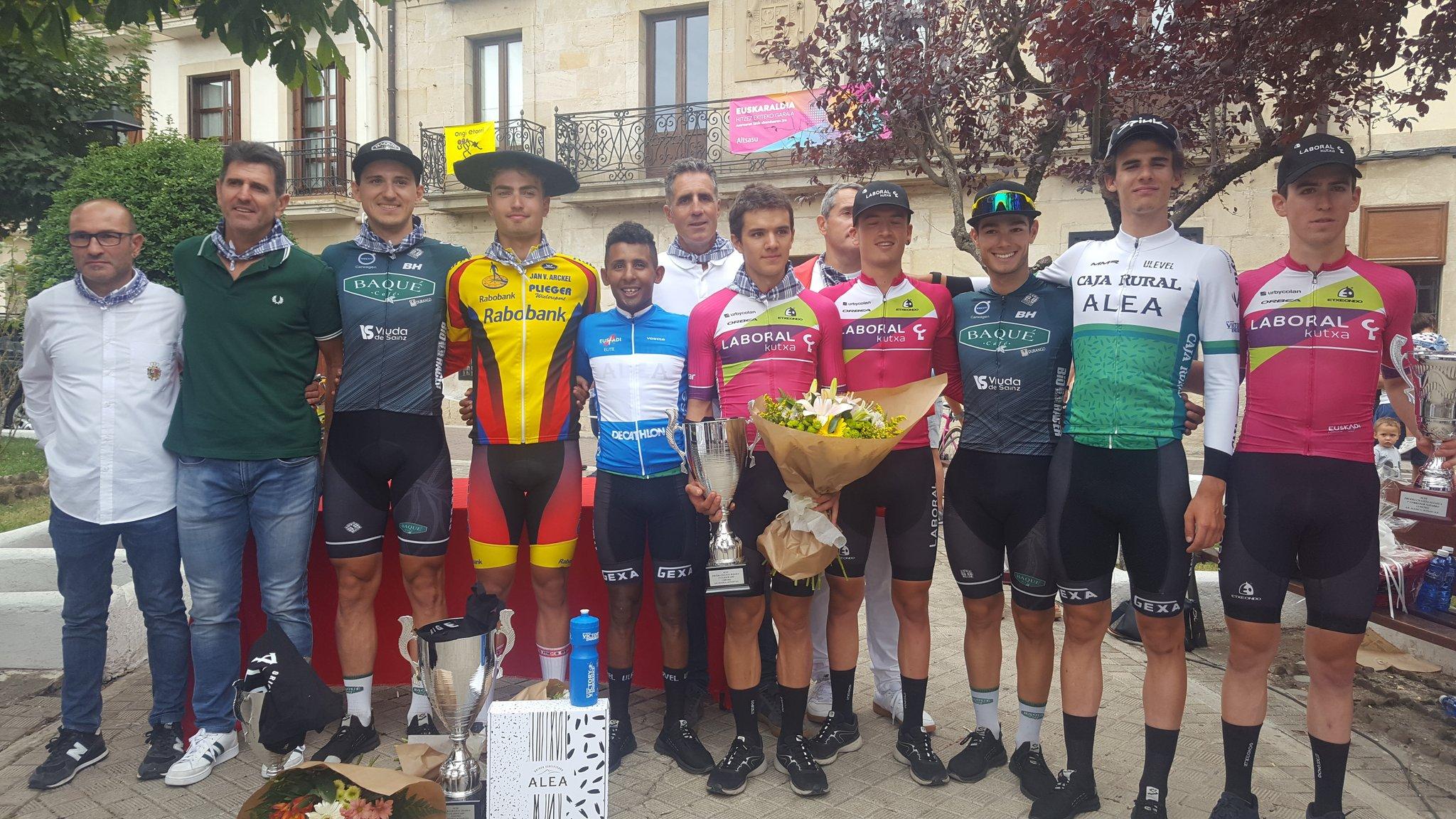 Podium final de la prueba de Alsasua