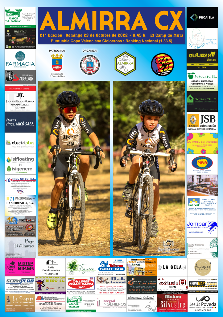 Cartel ciclocross Almirra 2022