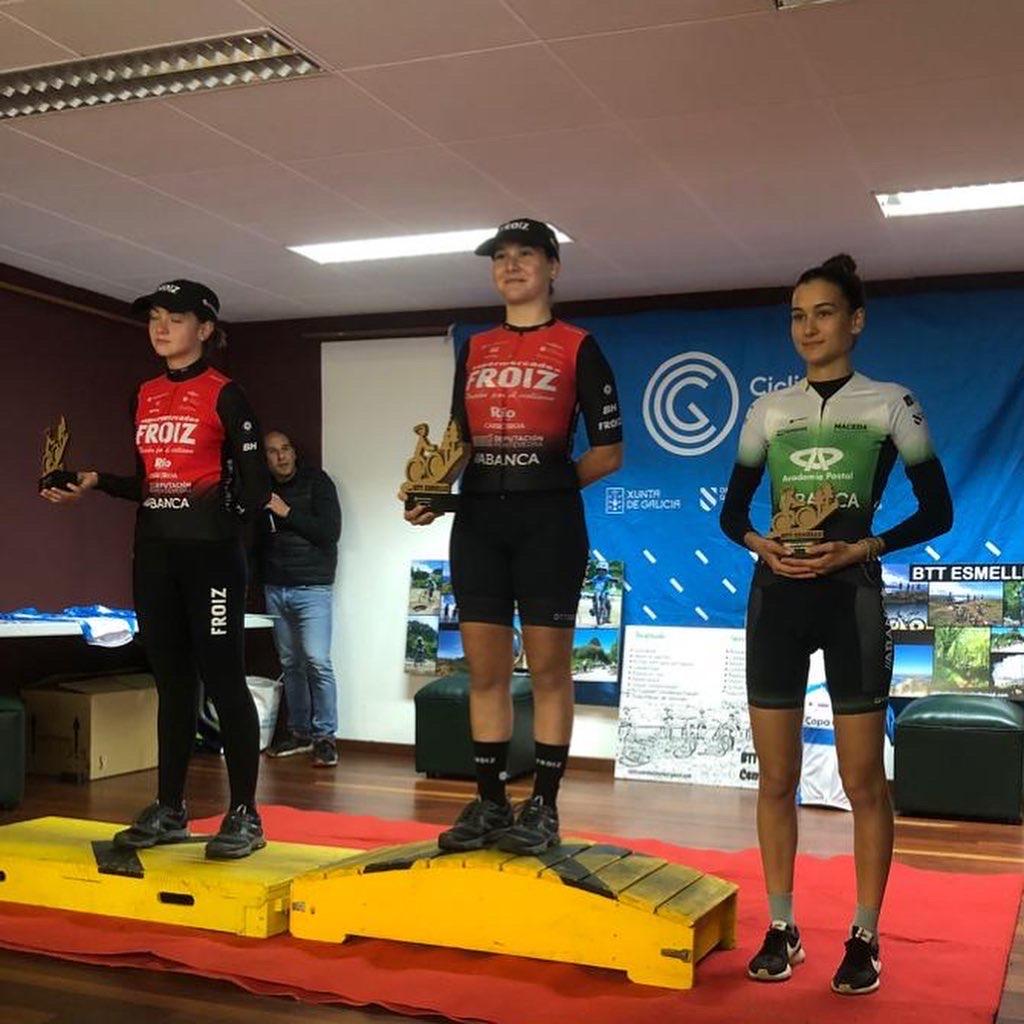 Podíum Super Froiz en ciclocross Esmelle 2022