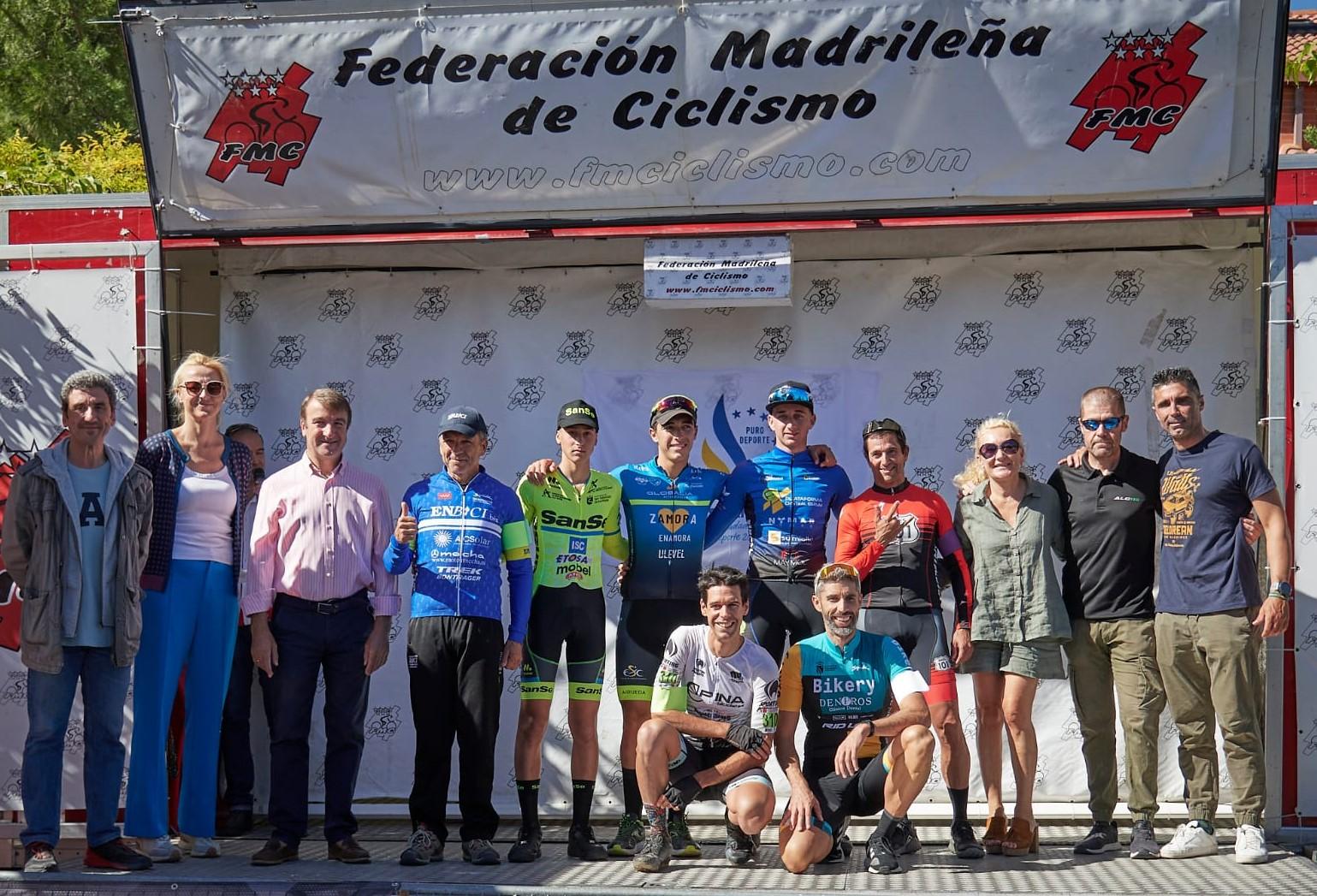 Podio final en Tres Cantos. Foto: Amador Alonso-ALG Fisio Tres Cantos máster