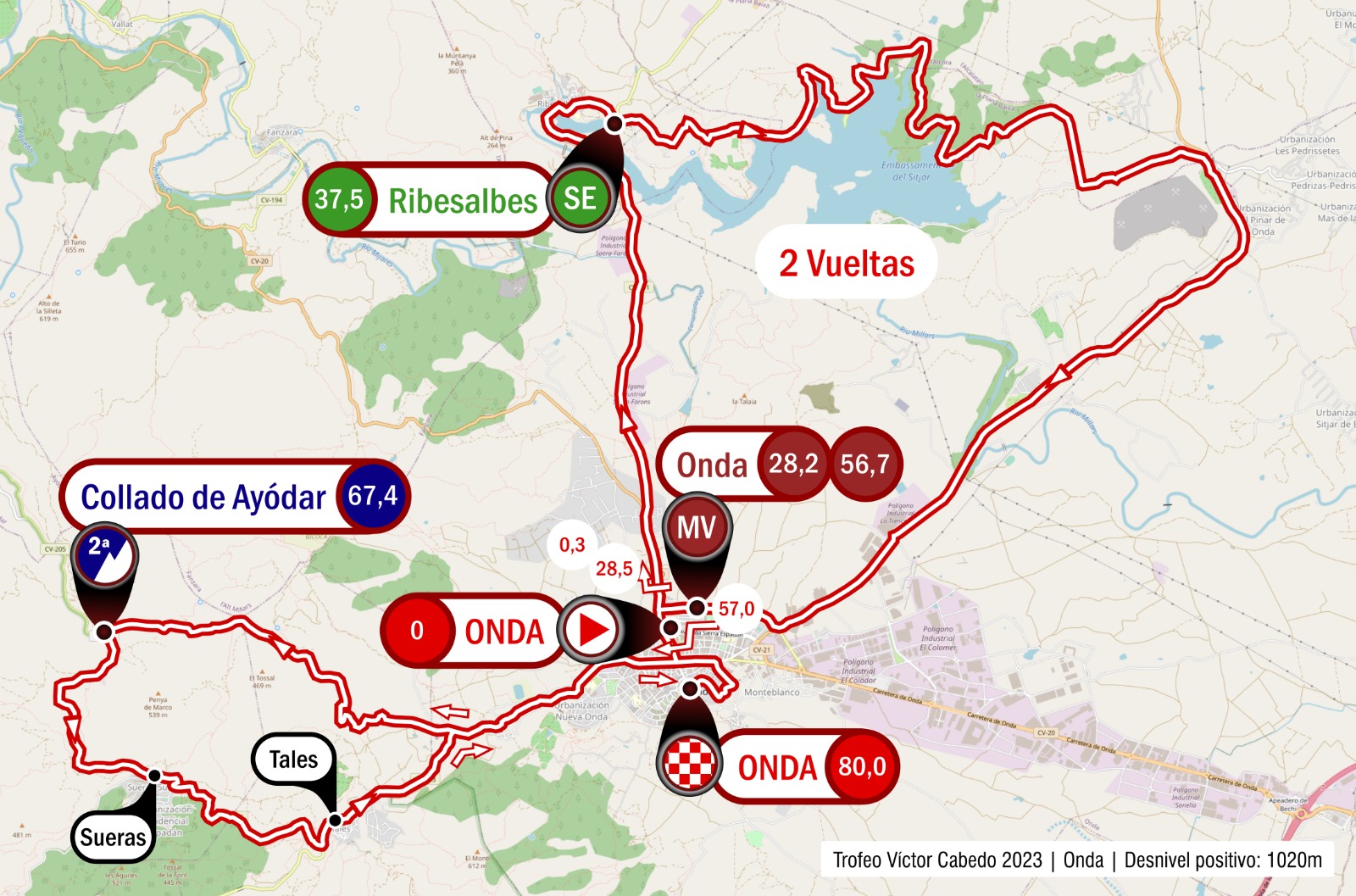 Mapa Onda Trofeo Víctor Cabedo