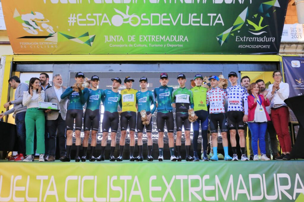 Pódium Vuelta a Extremadura 