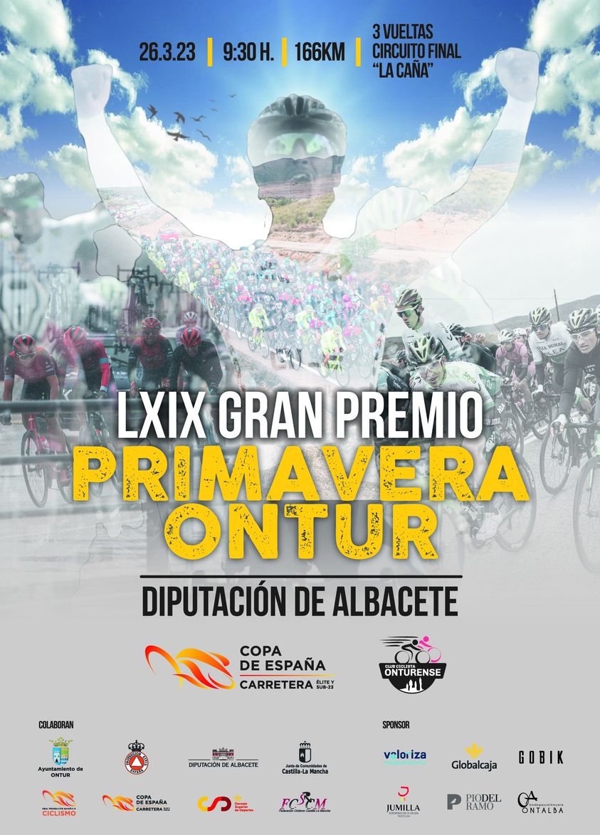 Cartel del LXIX Gran Premio Primaver de Ontur 2023 - Copa de España élite y sub-23