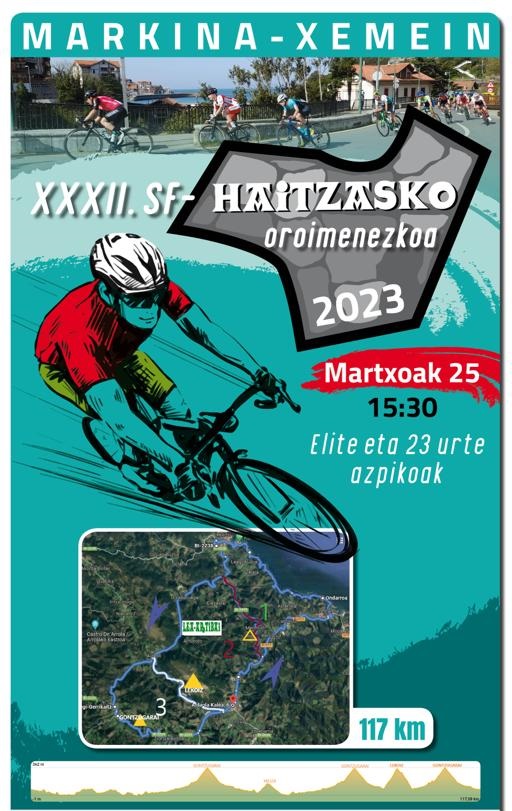 Cartel del XXXII Memorial Sabin Foruria de Markina-Xemein 2023