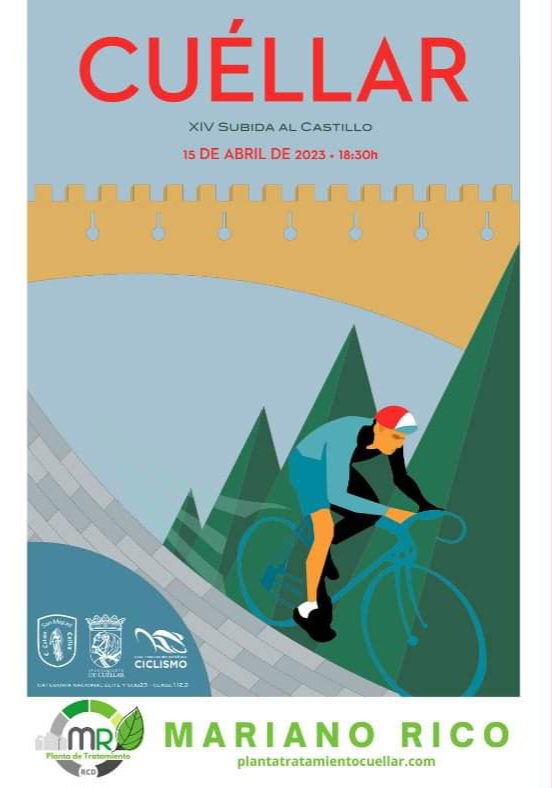 Cartel de la XIV Subida al Castillo de Cuéllar 2023