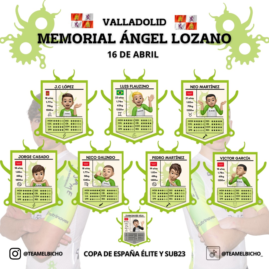 Alineación Memorial Ángel Lozano El Bicho Team